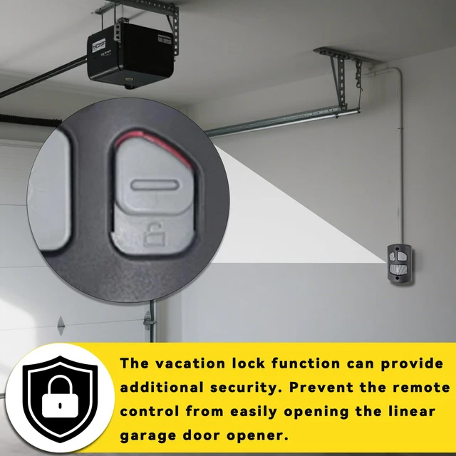 Alt view image 5 of 7 - Replacement for Linear Garage Door Opener HAE00001 Wall Mount | Deluxe Wall Console Panel Compatible with Linear Wall Mount Garage Door Opener LSO,LDO,LCO-1pcs