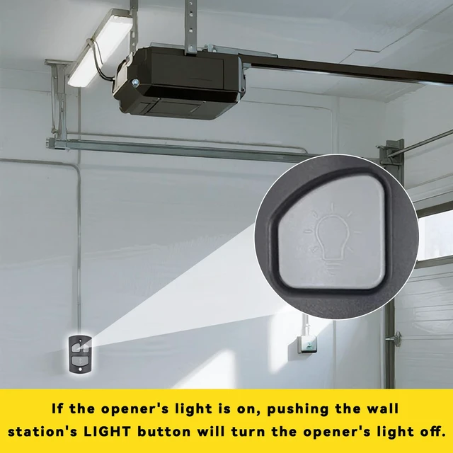 Alt view image 6 of 7 - Replacement for Linear Garage Door Opener HAE00001 Wall Mount | Deluxe Wall Console Panel Compatible with Linear Wall Mount Garage Door Opener LSO,LDO,LCO-1pcs