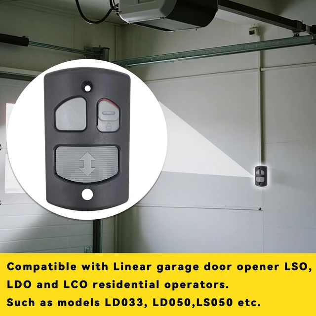 Alt view image 2 of 7 - Replacement for Linear Garage Door Opener HAE00001 Wall Mount | Deluxe Wall Console Panel Compatible with Linear Wall Mount Garage Door Opener LSO,LDO,LCO-1pcs