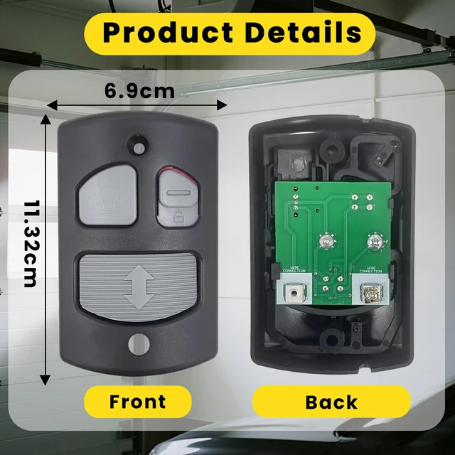Alt view image 7 of 7 - Replacement for Linear Garage Door Opener HAE00001 Wall Mount | Deluxe Wall Console Panel Compatible with Linear Wall Mount Garage Door Opener LSO,LDO,LCO-1pcs