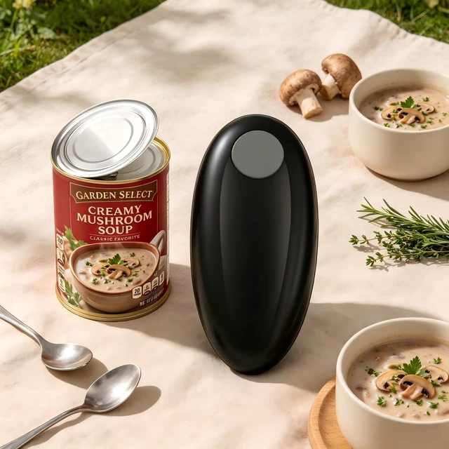 Alt view image 4 of 5 - Electric Can Opener, One Touch Automatic Smooth Edge for Seniors | A gift suitable for older adults with arthritis or weak hand strength.