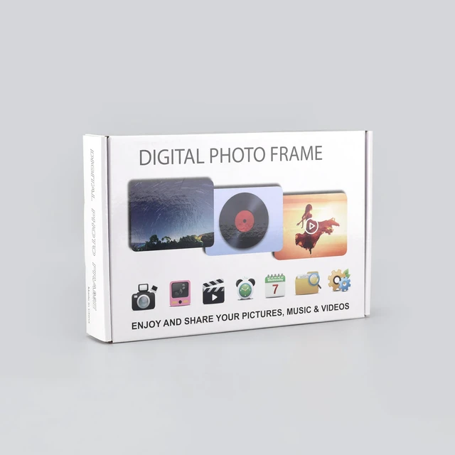 Alt view image 4 of 5 - 7 Inch Digital Picture Frame, White | Digital Display, White Finish