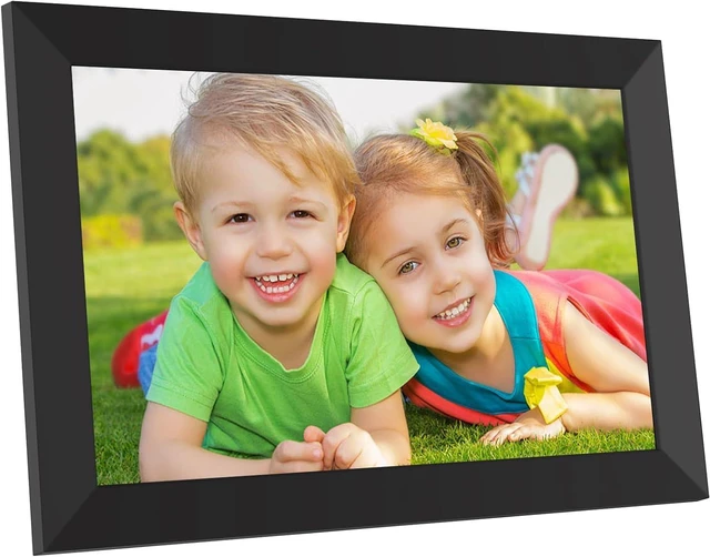 Main image of Digital Picture Frame 10.1 Inch, WiFi Digital Photo Frame with 16GB Storage, IPS HD Touchscreen, Instant Photo & Video Upload via Uhale APP, Wall-Mounted, for Mom, Housewarming Black