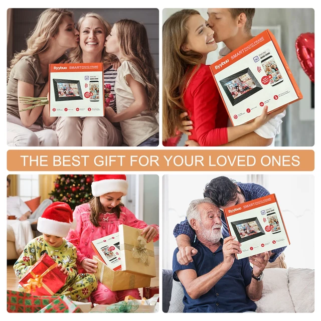 Alt view image 6 of 7 - Digital Photo Frame 10.1 inch,WiFi Digital Picture Frame | 1280x800 IPS Touch Screen,Auto-Rotate,Wall Mountable,Remote Photo Video Upload,Multi-User Sharing,Home Decor & Gift