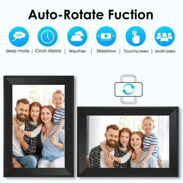 Alt view image 3 of 6 - Uhale Digital Picture Frame 10.1 inch I (01 Black)