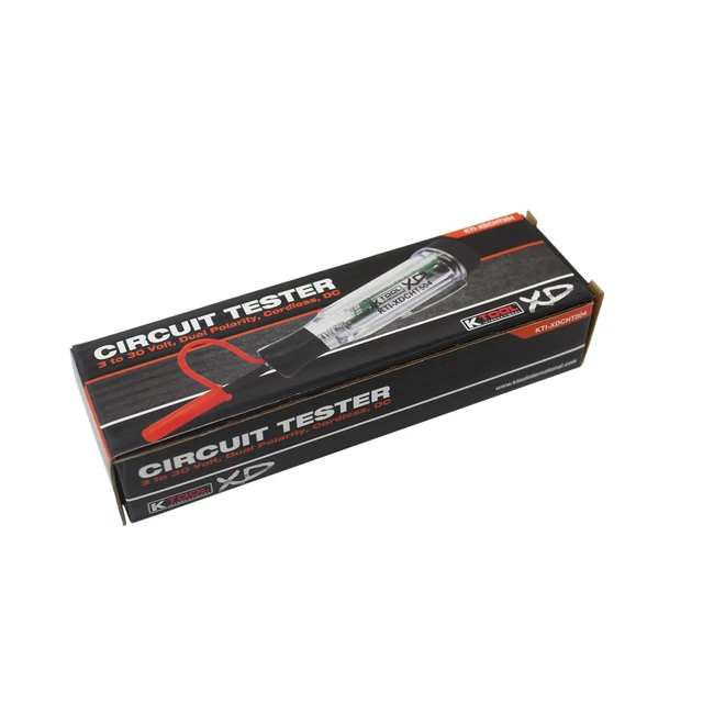 Alt view image 6 of 7 - XDCHT504 Xtra Duty Cordless Circuit Tester, DC Voltage Detection Tool, Dual Color LED Polarity Indicator, Audible Beep Alert, Built in Lithium Battery