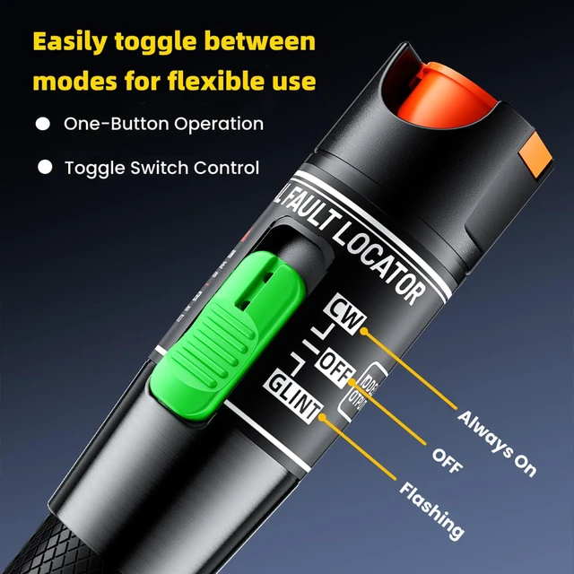 Alt view image 5 of 7 - Visual Fault Locator,Fiber Optic Cable Tester Meter, Cable Test Equipment Suitable with 2.5 mm Universal Connector FC Male to LC Female Adapter for CATV Telecommunications