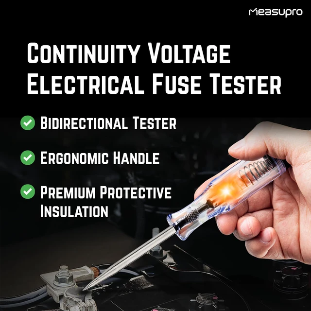 Alt view image 2 of 7 - Voltage Continuity & Current Tester 54inch 4.5feet 1PK 6-12 V DC 24 V AC Tester Car Electric Test Pen Heavy Duty Light Fuse Tester Automotive Circuit Tester Vehicle Circuits Low DC Voltage