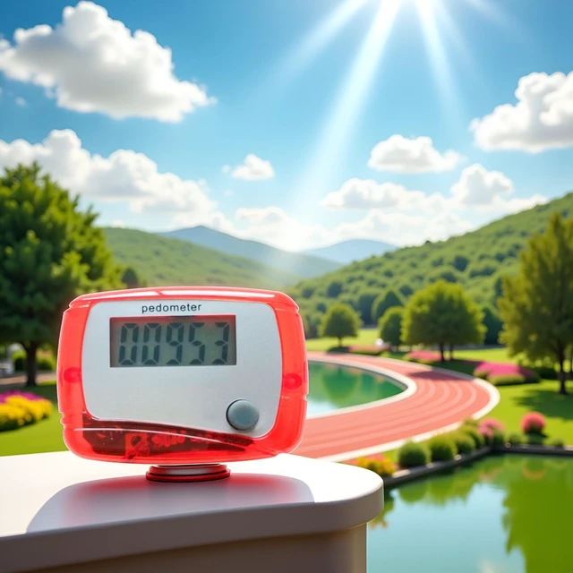 Alt view image 6 of 7 - Red Portable Counter Mini Digital LCD Pedometer Sports Walking Running Step Counter Meter Walking Distance Miles, Calorie Counter, Daily Target Monitor, Exercise Time Fitness Technology