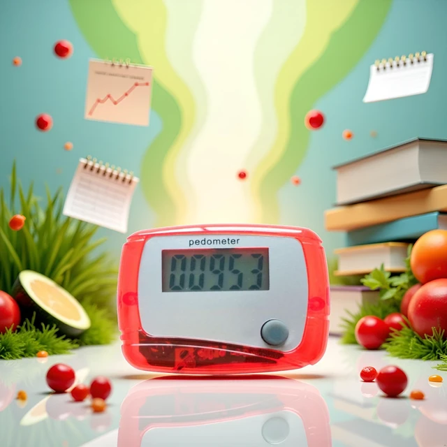 Alt view image 7 of 7 - Red Portable Counter Mini Digital LCD Pedometer Sports Walking Running Step Counter Meter Walking Distance Miles, Calorie Counter, Daily Target Monitor, Exercise Time Fitness Technology