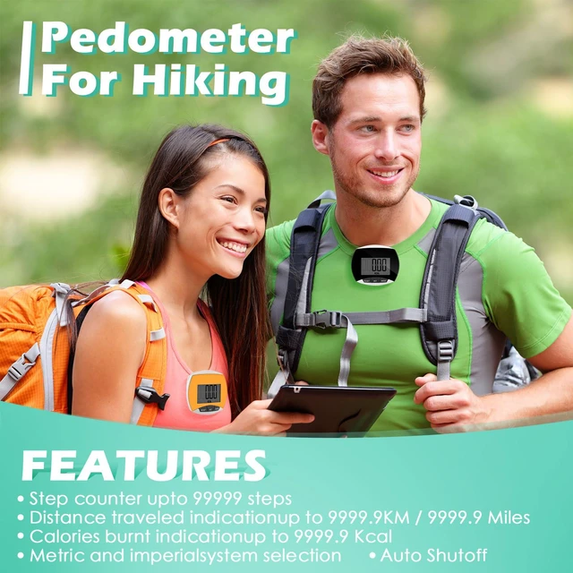 Alt view image 5 of 6 - 12 Pcs Simple Pedometer for Walking Bulk LCD Step Counter with Calories Burned Portable Step Tracker for Women Seniors Jogging Hiking Running Walking, 6 Colors