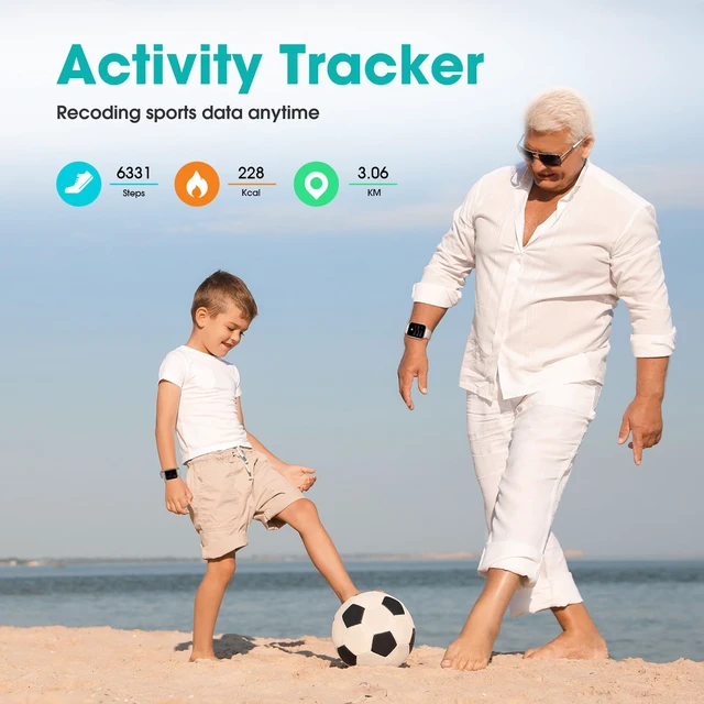 Alt view image 3 of 7 - Pedometer Watch Senior Friendly No App No Phone Required, Step Counter | User-Friendly Design, IP68 Waterproof Fitness Tracker, Calories Tracker, Heart Rate and Sleep Monitor, Stopwatch