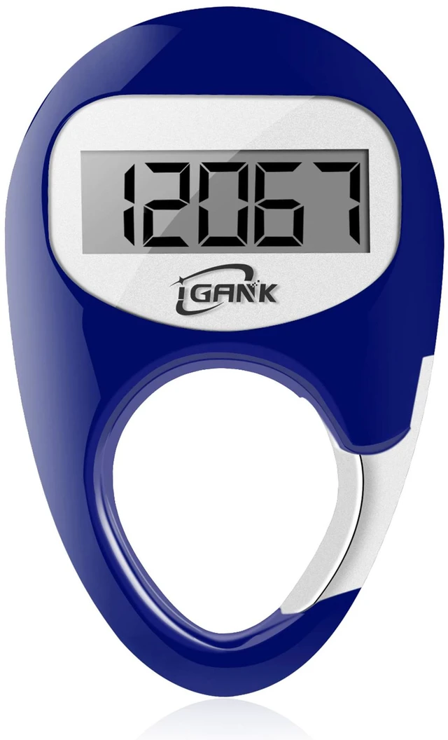 Main image of Simple Walking Pedometer 3D Step Counter for Men Women Kids (Blue)