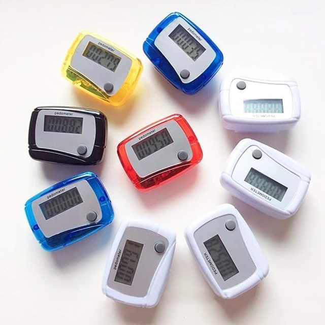 Alt view image 4 of 7 - Red Portable Counter Mini Digital LCD Pedometer Sports Walking Running Step Counter Meter Walking Distance Miles, Calorie Counter, Daily Target Monitor, Exercise Time Pedometers