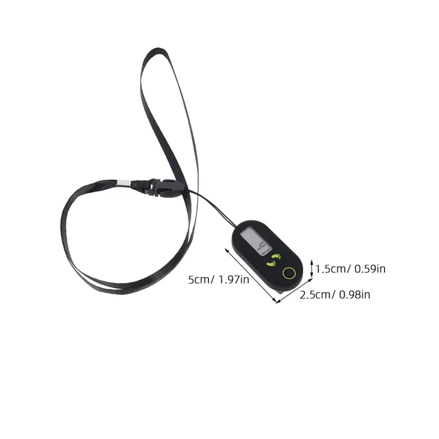 Alt view image 4 of 7 - Sports Step Counter 3D Digital Pedometer Accurate Step Counter Portable Pedometer Mini Fitness Tool with Clip and Lanyard for Walking Running