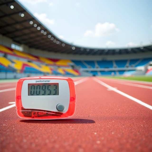 Alt view image 7 of 7 - Red Portable Counter Mini Digital LCD Pedometer Sports Walking Running Step Counter Meter Walking Distance Miles, Calorie Counter, Daily Target Monitor, Exercise Time Pedometers