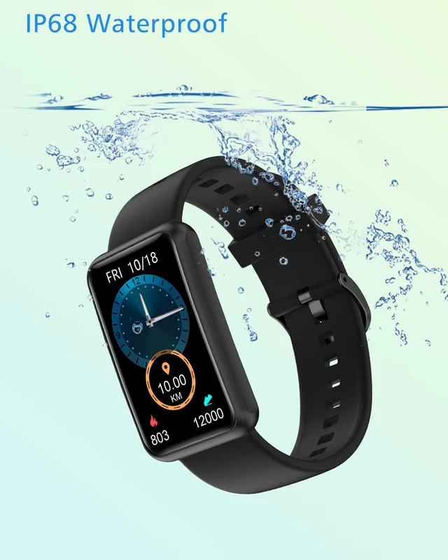 Alt view image 6 of 7 - Fitness Tracker No Bluetooth No APP/Phone Required, Fitness Watch for Men Women Parents Pedometer Watch with Sleep Tracker Steps Counter Alarm Clocks IP68 Waterproof (Black)