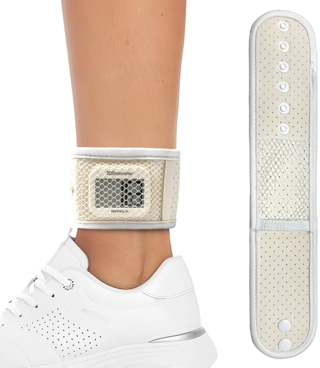 Main image of Pedometer Ankle Strap, Adjustable Breathable Mesh Band for Fitness Trackers | Secure Step Tracker Ankle Strap with Closable Pocket, Compatible with Fitbit for Walking & Running, Pedometer Not Included