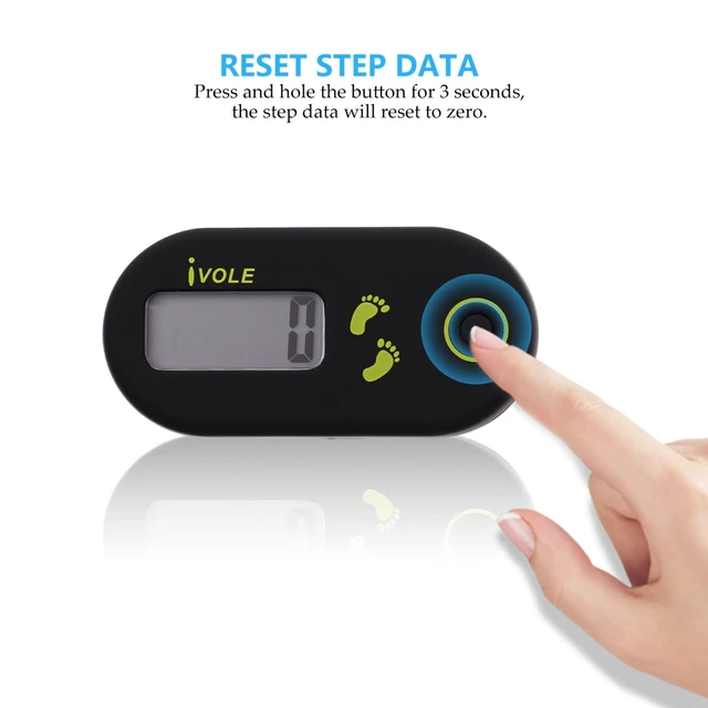 Alt view image 6 of 7 - 3D Pedometer for Walking, Digital Simple Clip on Step Counter with Large Display &Amp; Removable Clip Lanyard, No App Fitness Tracker, Accurate for Women Men Kids Seniors