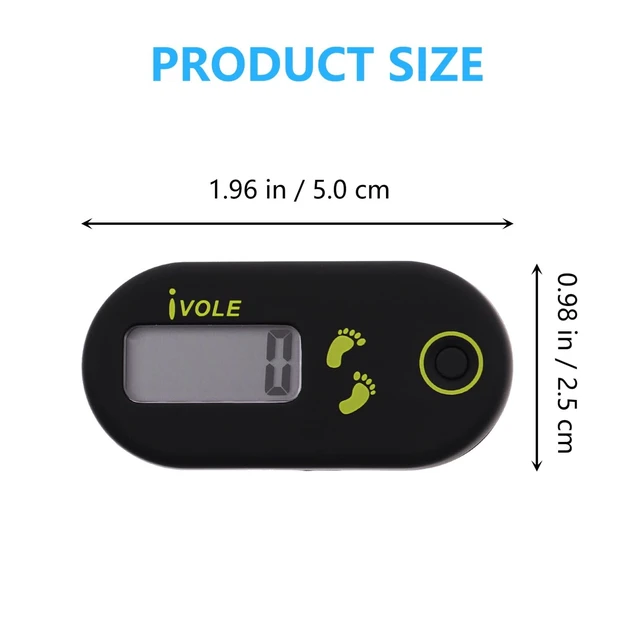 Alt view image 4 of 7 - 3D Pedometer for Walking, Digital Simple Clip on Step Counter with Large Display &Amp; Removable Clip Lanyard, No App Fitness Tracker, Accurate for Women Men Kids Seniors