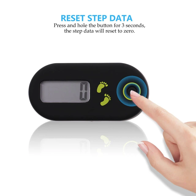 Alt view image 6 of 7 - 3D Digital Pedometer Accurate Step Counter Walking Distance Miles Calorie Counter Exercise Time Silent with Clip and Lanyard for Men Women Exercise
