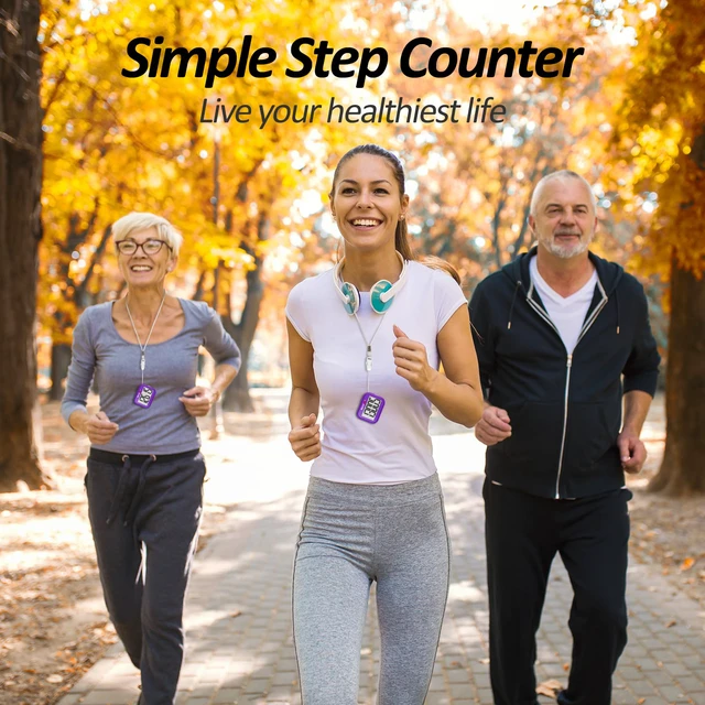 Alt view image 7 of 7 - 3D Pedometer for Walking, Simple Step Counter for Walking, Accurate Pedometers for Steps with Removable Clip and Lanyard, Step Tracker with Large Display for Men Women and Kids