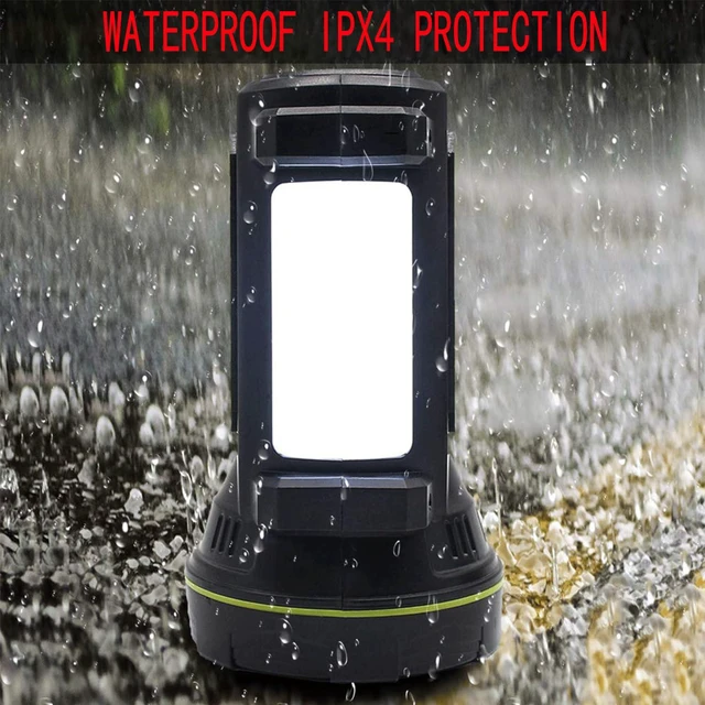 Alt view image 4 of 7 - LED Searchlights Handheld Lantern, 13000LM 2 Modes USB Rechargeable LED Flashlights, High Power Outdoors Camping Hunting Lamp, Portable Spotlight Work Light for Indoor Outdoor Emergency