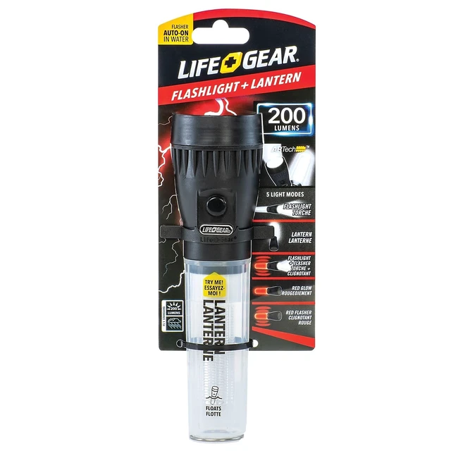 Alt view image 6 of 6 - AR-TECH Stormproof Floating Flashlight + Lantern, Black ,200 Lumens