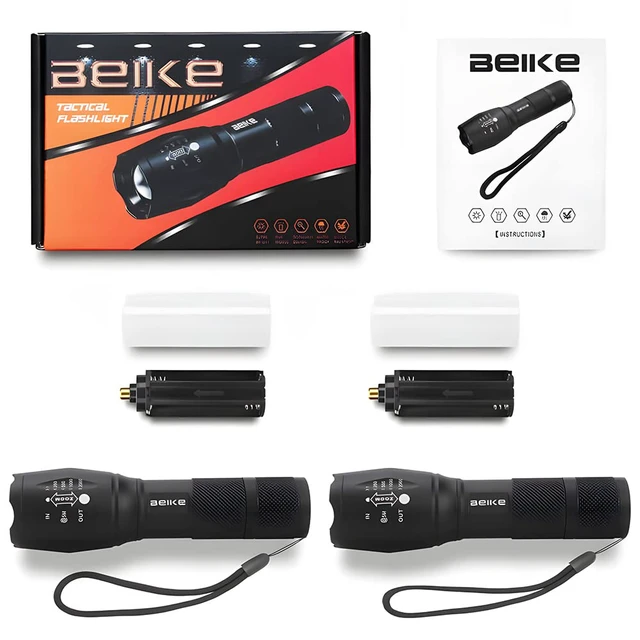 Alt view image 2 of 7 - Flashlight 2 Pack, Flash Light High Lumens, Small Flashlights Powerful, Super Bright LED Flashlight, Handheld Flashlights for Home, Camping, Emergency, Power Outages, Travel
