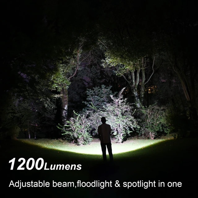 Alt view image 2 of 7 - Rechargeable Zoom Flashlight with Diffuser & Clip Magnetic Cap, 3-in1 USB-C cable-IP66 Waterproof, High Lumen, Super Bright Portable Handheld LED Flash Light for Camping, Emergency, Outdoor
