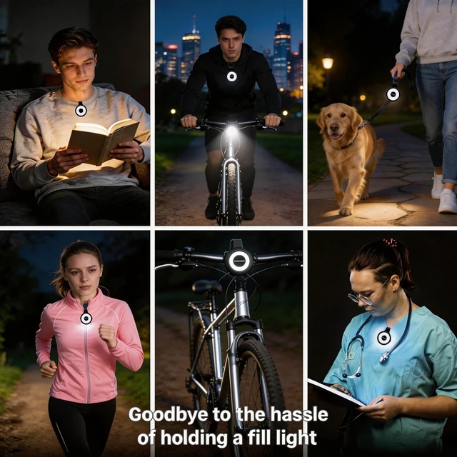 Alt view image 2 of 7 - MYSKYMEST Hands Free Flashlight, 1200 Lumens USB-C Rechargeable LED Work Light Portable Utility Lights, Camping, Hiking & Emergency (1, Black)