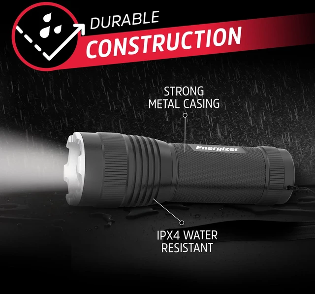 Alt view image 6 of 7 - T-300 LED Flashlights (3-Pack), Bright Flash Light for Tactical EDC, Camping, and Emergencies (Batteries Included)