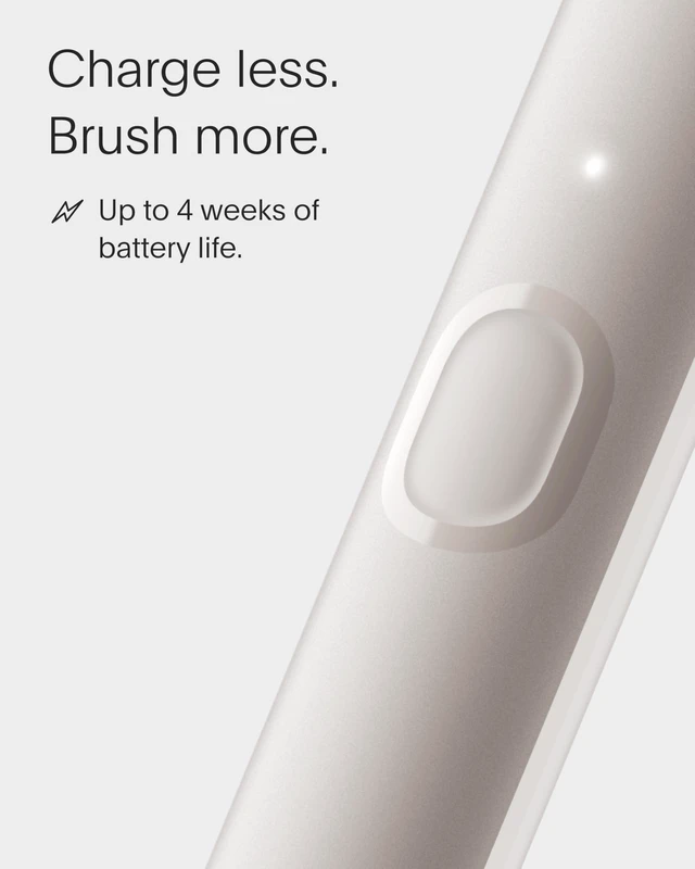 Alt view image 7 of 7 - NEW Core Sonic Electric Toothbrush | Up to 4 Weeks Battery | Travel Head Cover | Pressure Sensor | Bio-Based Body* | 2-Minute Timer | Plant-Based Head - Grey