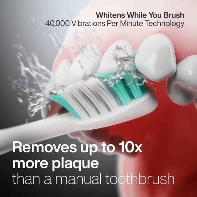 Alt view image 3 of 7 - Vibe Luxe Special Edition Ultra-Whitening Toothbrush - Espresso | ADA Accepted, 8 brush heads & travel case, 40,000 VPM motor, wireless charging, 4 modes w/ smart timer
