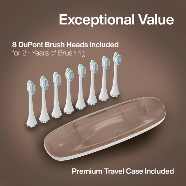 Alt view image 5 of 7 - Vibe Luxe Special Edition Ultra-Whitening Toothbrush - Espresso | ADA Accepted, 8 brush heads & travel case, 40,000 VPM motor, wireless charging, 4 modes w/ smart timer