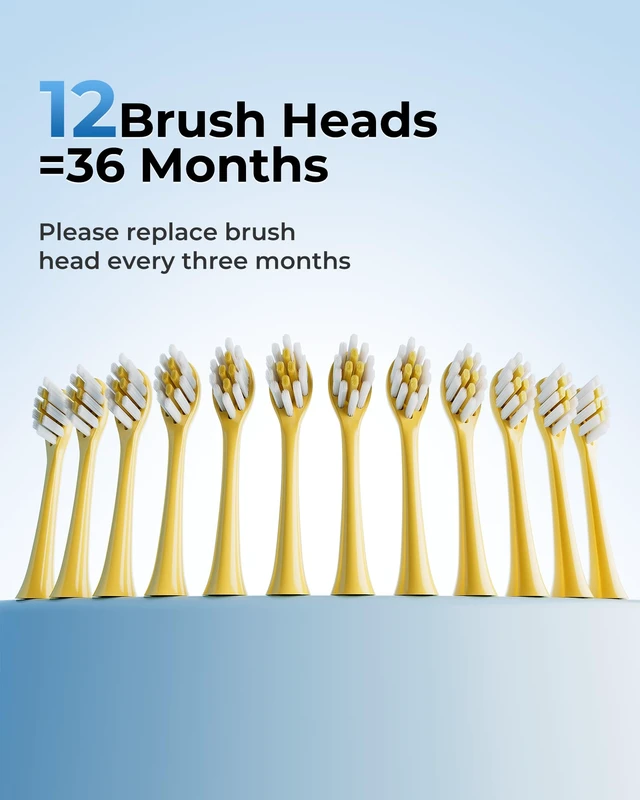 Alt view image 3 of 7 - 2 Pack Electric Toothbrush for Adults, USB Rechargeable Sonic Toothbrush with 12 Brush Heads, Smart Timer, 6 Modes, 2-Hour Fast Charge Last 30 Days