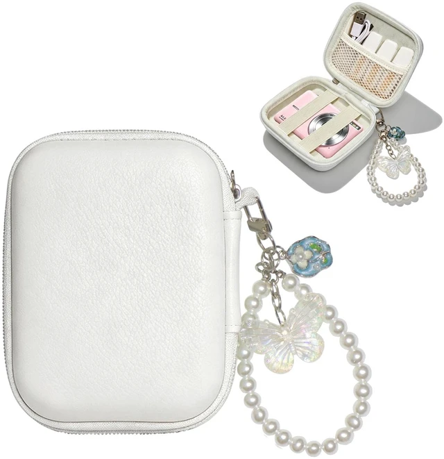 Main image of Digital Camera Case Small,Compatible with KODAK PIXPRO FZ45 FZ55 case White | canon powershot elph 360 case,CAMKORY DC403,Hard EVA Travel Carry Cute Case Bag,Hard Shell Camera Pouch with Mesh Pocket