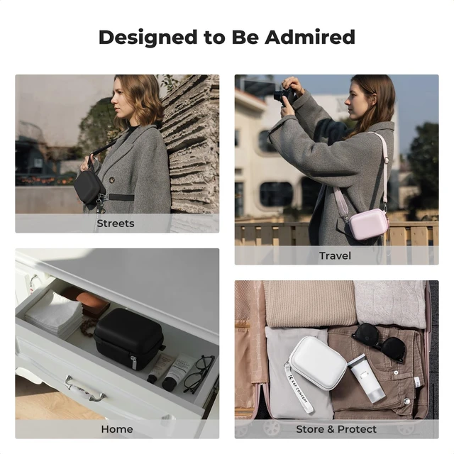 Alt view image 3 of 7 - Carrying Case for Digital Camera, Hard Shell Protective Case | Compatible with Ricoh GR III/GR IIIX/for Sony ZV-1 RX100/ for Canon G7X Mark III/G5X Mark II (Case Only),BE02