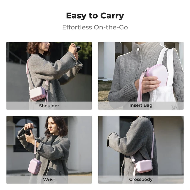 Alt view image 6 of 7 - Carrying Case for Digital Camera, Hard Shell Protective Case | Compatible with Ricoh GR III/GR IIIX/for Sony ZV-1 RX100/ for Canon G7X Mark III/G5X Mark II (Case Only),BE02
