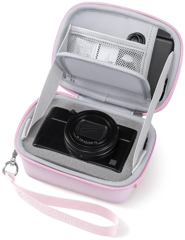 Main image of Carrying Case for Digital Camera, Hard Shell Protective Case | Compatible with Ricoh GR III/GR IIIX/for Sony ZV-1 RX100/ for Canon G7X Mark III/G5X Mark II (Case Only),BE02