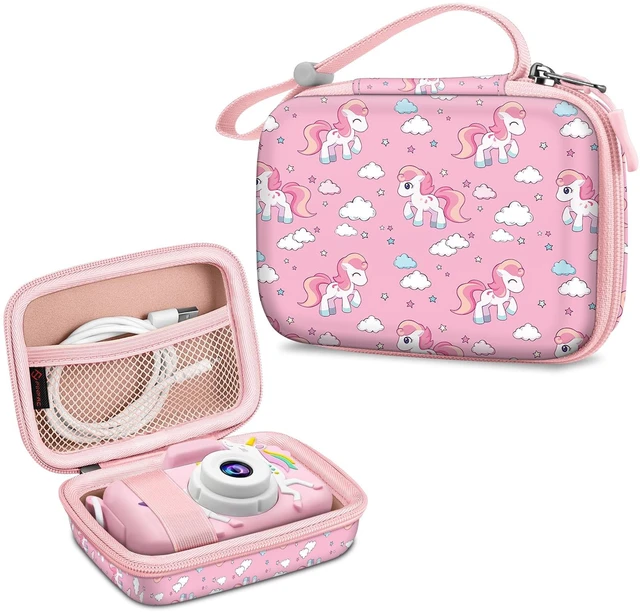Main image of Kids Camera Case For Goopow/Seckton/Dylanto/Mgaolo Digital Toys | Fits Masterbee/Cimelr/Desuccus Digital Camera Toys, Children Carrying Bag, For Birthday Christmas, Pink Horse
