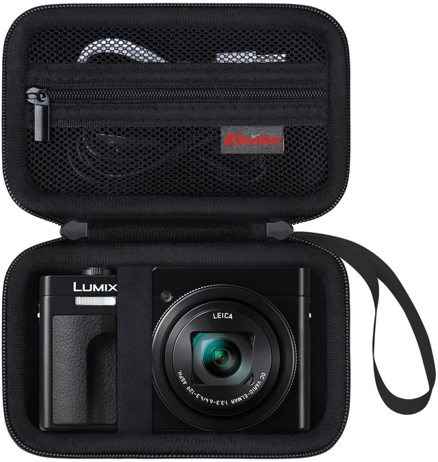 Main image of Case for Panasonic LUMIX ZS99/ TZ99/ ZS80/ ZS70/ ZS300/ ZS200/ ZS100 | Panasonic LUMIX ZS99/ TZ99 Point and Shoot Camera Carrying Case, Hard Travel Protective Bag, Pocket fits Accessories, Black