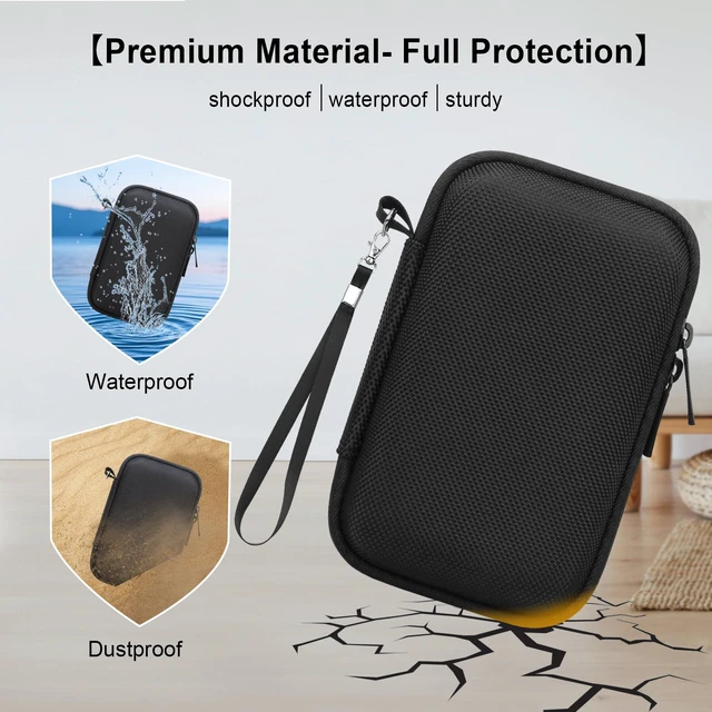 Alt view image 5 of 7 - Case for Panasonic LUMIX ZS99/ TZ99/ ZS80/ ZS70/ ZS300/ ZS200/ ZS100 | Panasonic LUMIX ZS99/ TZ99 Point and Shoot Camera Carrying Case, Hard Travel Protective Bag, Pocket fits Accessories, Black