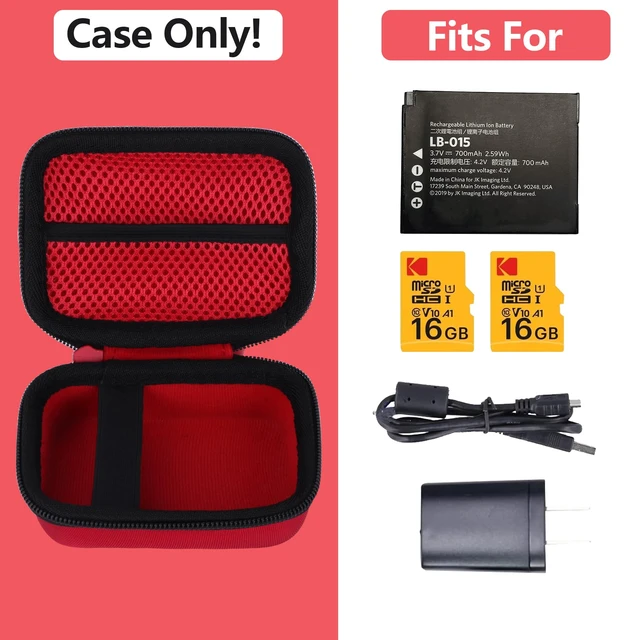Alt view image 3 of 7 - Case for KODAK PIXPRO WPZ2 Rugged waterproof Digital Camera | Hard Shell Shockproof, Portable Camera Storage, Mesh Bag Organizer, Lightweight Travel