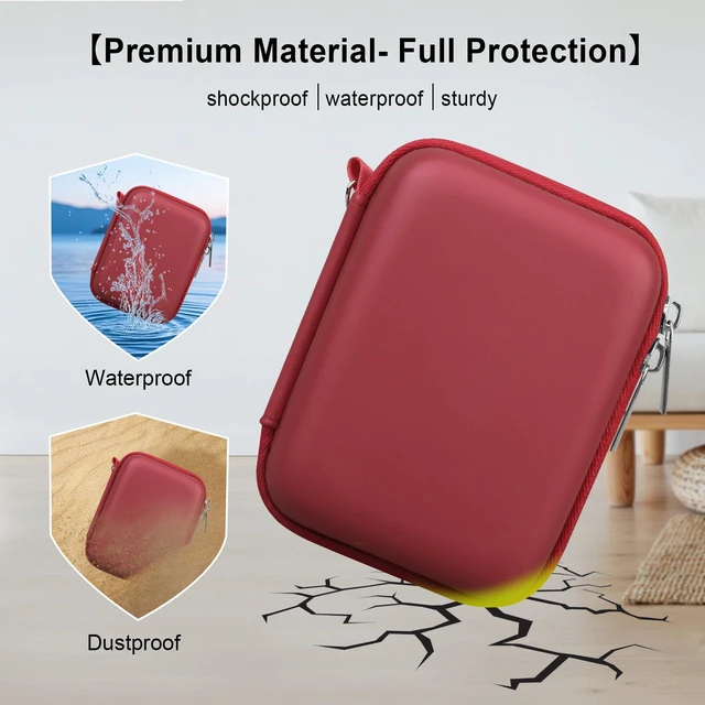Alt view image 5 of 7 - Carrying Case for Digital Camera 4K/8K Portable Small Compact Camera | Camera Hard Bag, with Mesh Pocket Wrist Strap, for Vlogging Travel Protective Storage, Compatible With Most Compact Camera