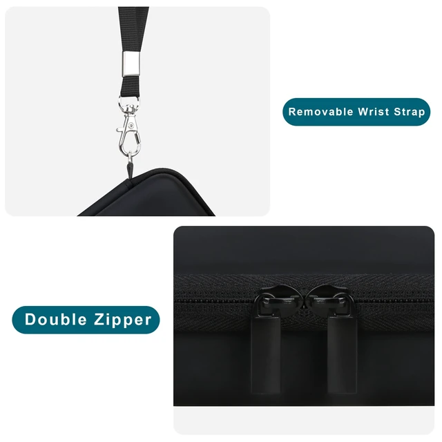Alt view image 6 of 7 - Carrying Case for Kodak PIXPRO FZ55/ FZ45 16MP Digital Camera, Black | For Kodak FZ45/ FZ55/ FZ53/ FZ43 Compact Camera Bag, Mesh Pocket fit Cable, Case Only