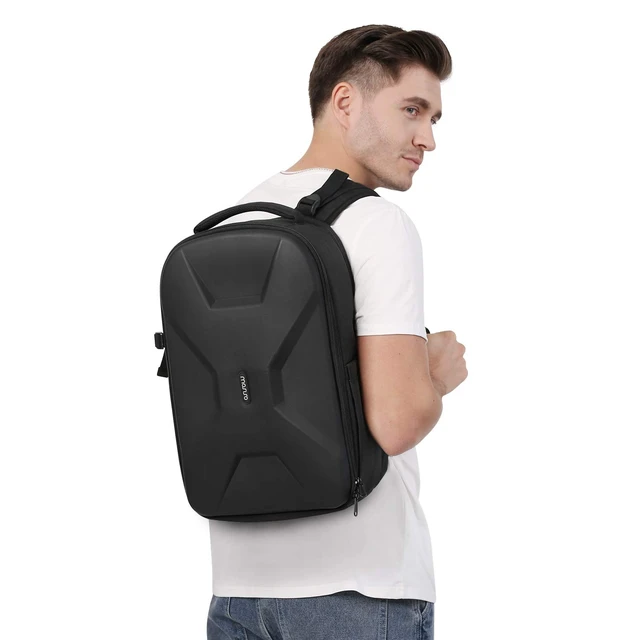 Alt view image 6 of 7 - Camera Backpack, DSLR/SLR/Mirrorless Photography Camera Bag | Waterproof Hardshell Bag with Insert&Tripod Holder&Laptop Compartment Compatible with Canon/Nikon/Sony, Black