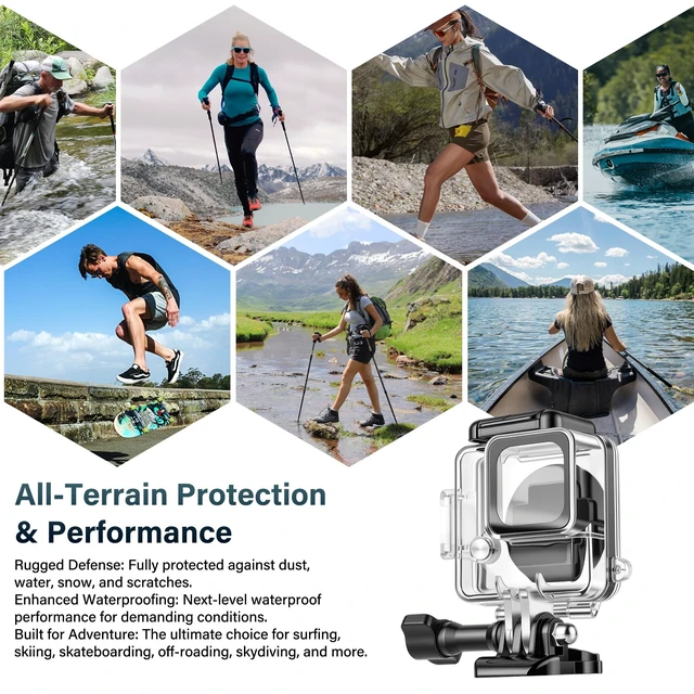 Alt view image 2 of 7 - Waterproof Case for Insta360 Go Ultra, with Anti-Fog Underwater Camera Case 50M/164FT Deep Diving Housing, Protective Shell Accessories Kit, for Main Camera Unit