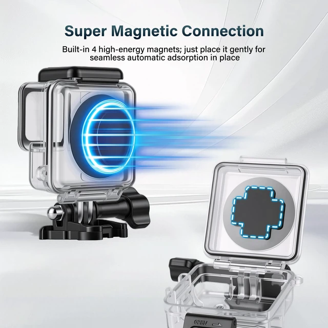 Alt view image 4 of 7 - Waterproof Case for Insta360 Go Ultra, with Anti-Fog Underwater Camera Case 50M/164FT Deep Diving Housing, Protective Shell Accessories Kit, for Main Camera Unit