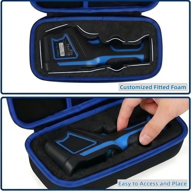 Alt view image 3 of 7 - Travel Case for TOPDON TC004 Mini Thermal Imaging Camera with Removable Custom Sponge Insert (Only Case) (Black)